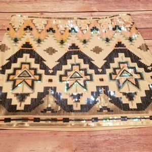 Express sequined skirt
